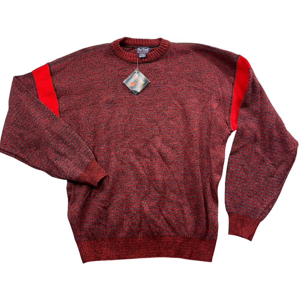 Par Four Vintage Sweater NEW w/Tags Semi‎ Double Knit XL 100% Acrylic